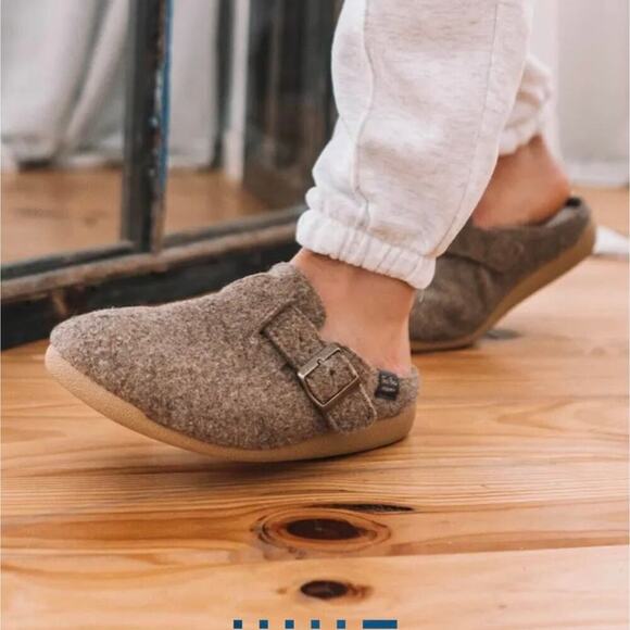 Toni Pons NORTON-FP - Men\'s clog-style slipper in felt. Color: Taupe. Size US 11 main image 9